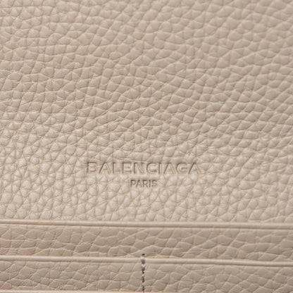 Balenciaga Veau Grana Perforated Blackout Hardware Money Wallet Gris Cendre 6 of 8