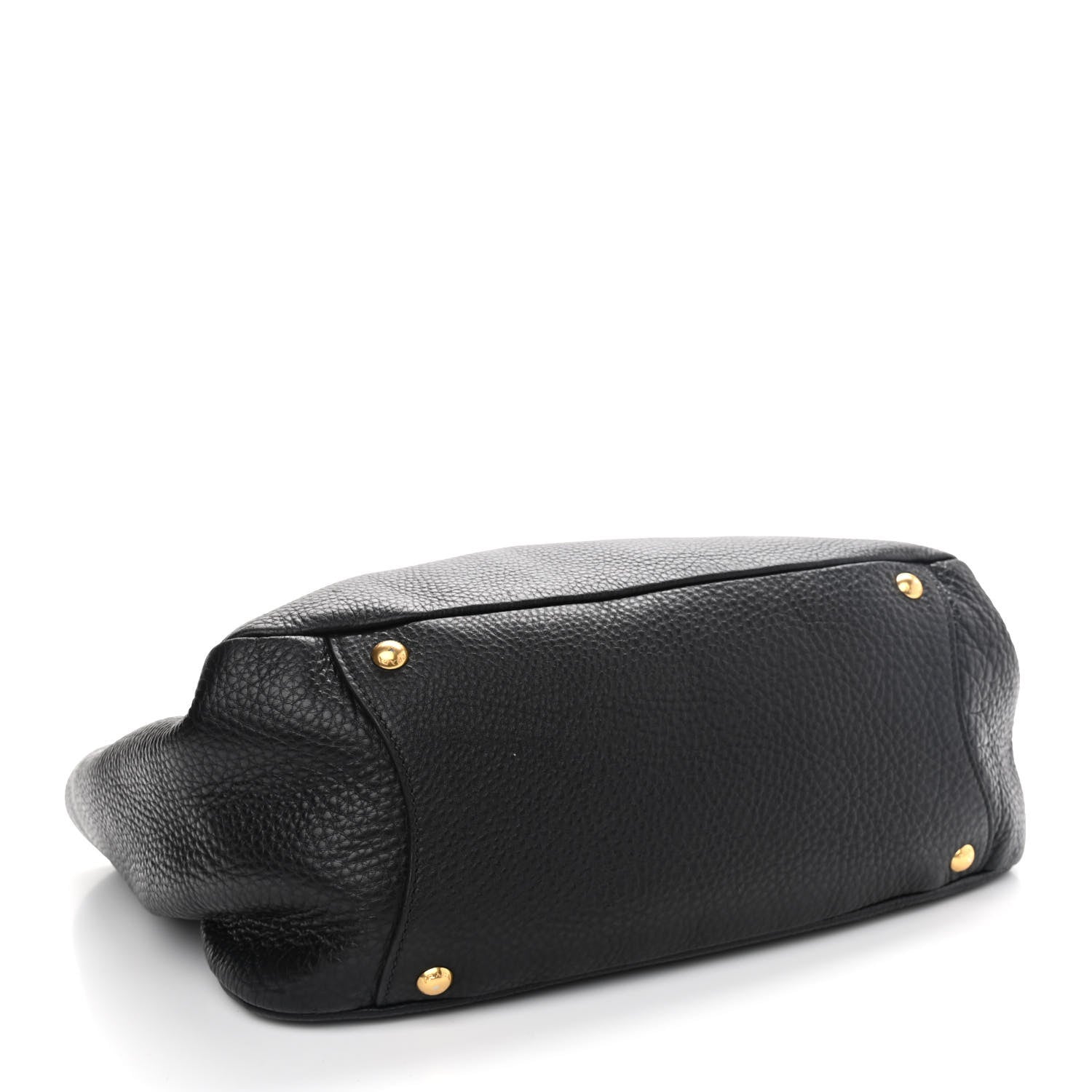 Prada Vitello Daino Tote Black 3 of 12