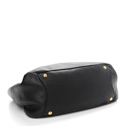 Prada Vitello Daino Tote Black 3 of 12