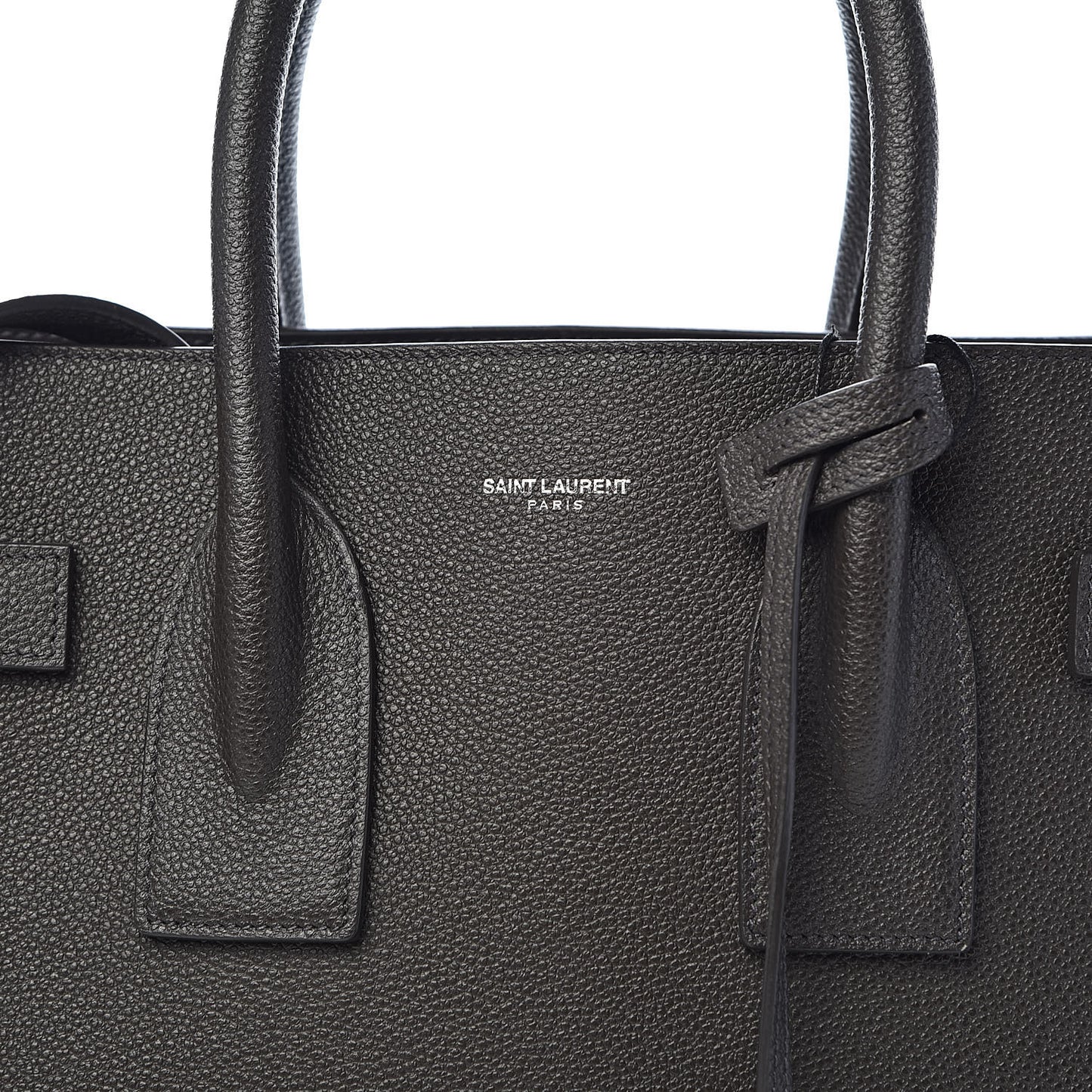 Grained Calfskin Small Sac De Jour Coal