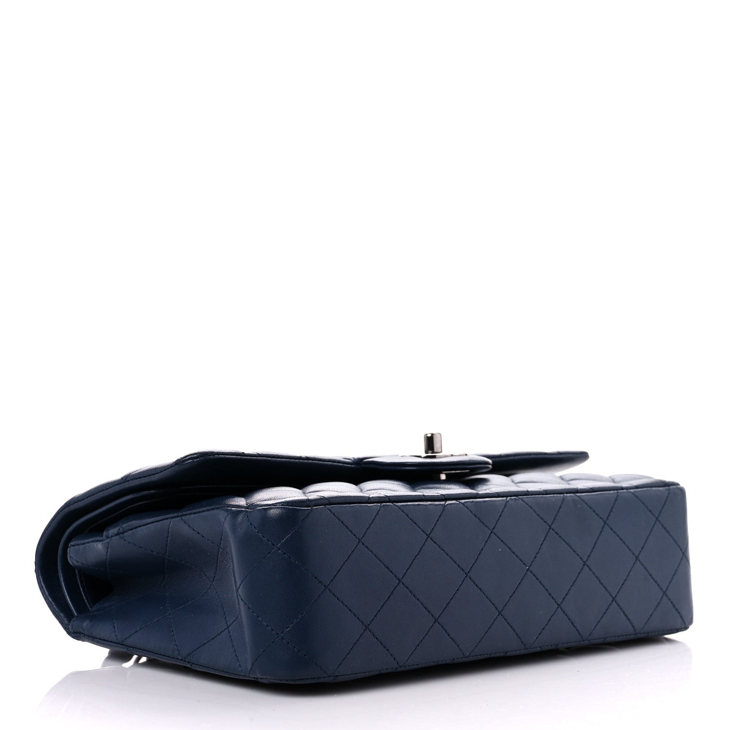 Chanel Lambskin Quilted Medium Double Flap Navy 4 of 17