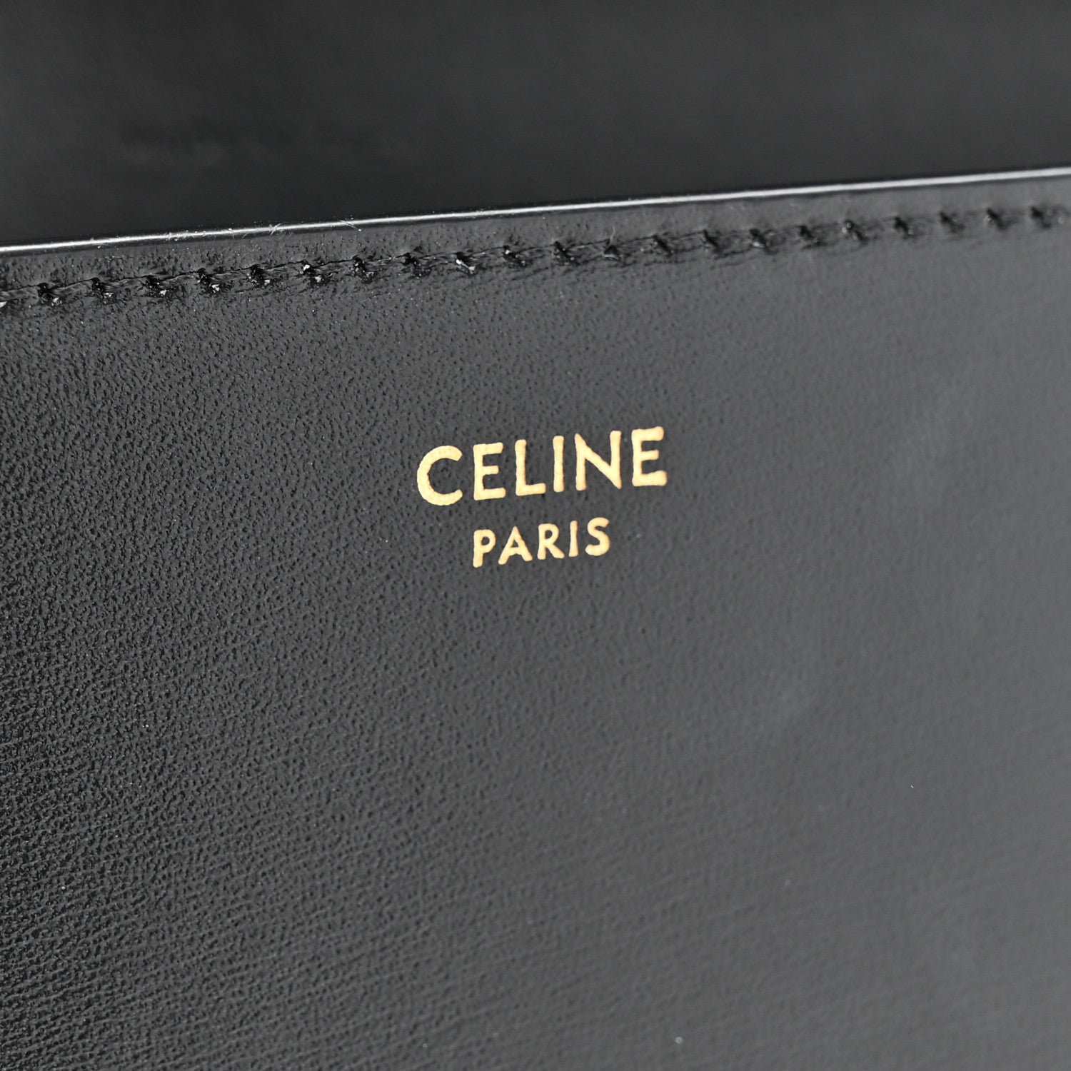 Celine Shiny Calfskin Triomphe Margo Wallet on Chain Black 6 of 13