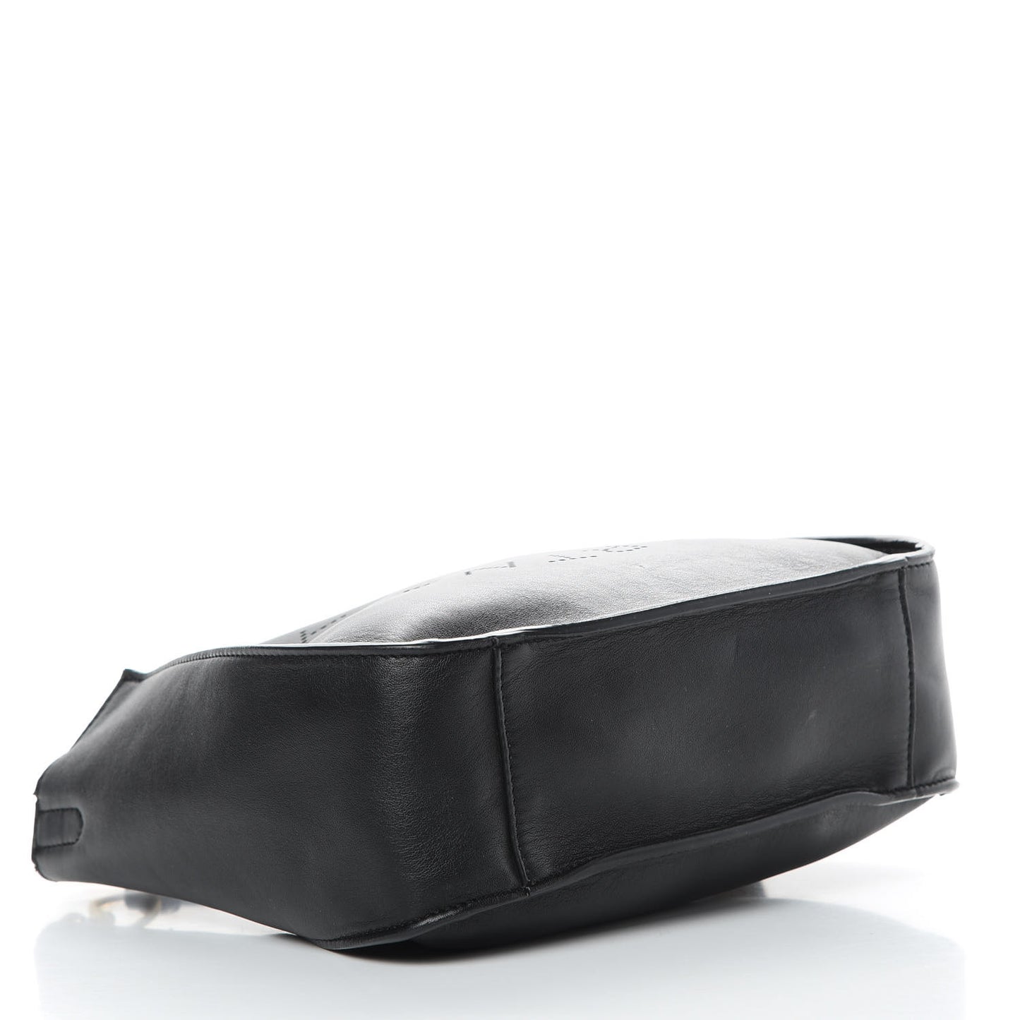 Eco Alter Nappa Perforated Logo Mini Crossbody Black