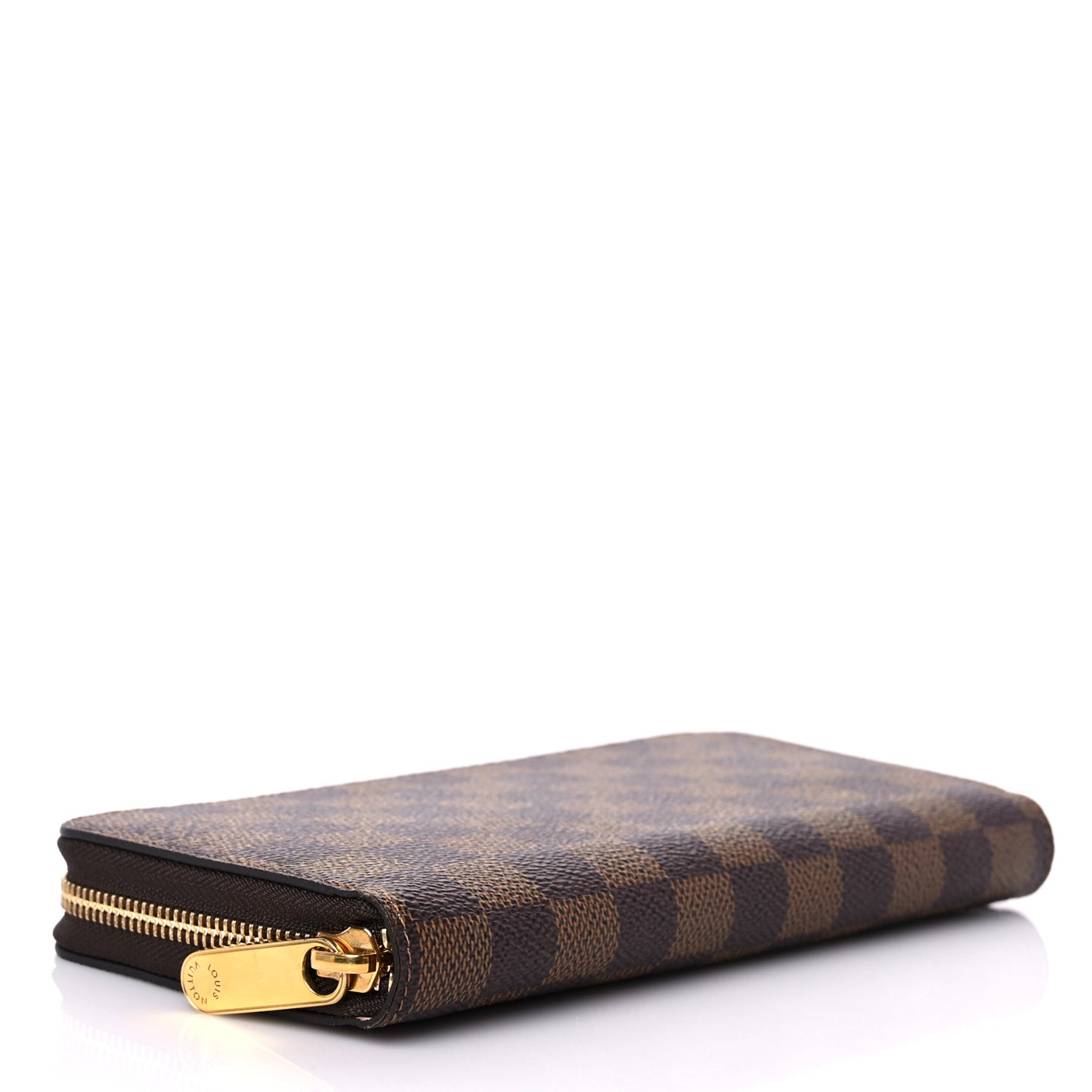Damier Ebene Zippy Wallet Rose Ballerine