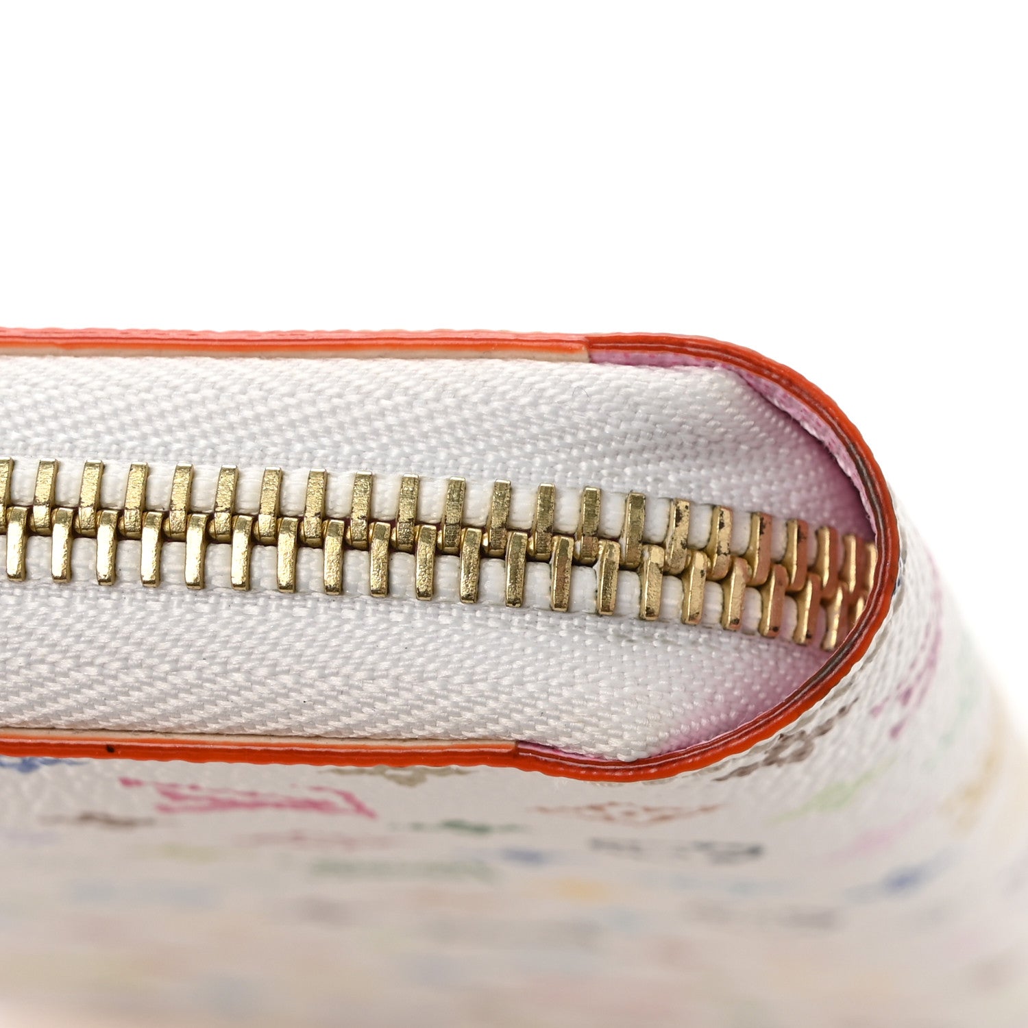 Louis Vuitton Monogram Multicolor Zippy Wallet White Litchi 9 of 9