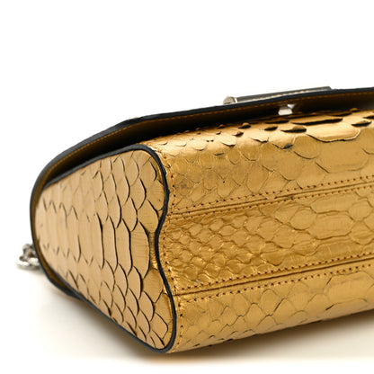 Louis Vuitton Metallic Snakeskin Twist Shoulder Bag PM Gold 8 of 11