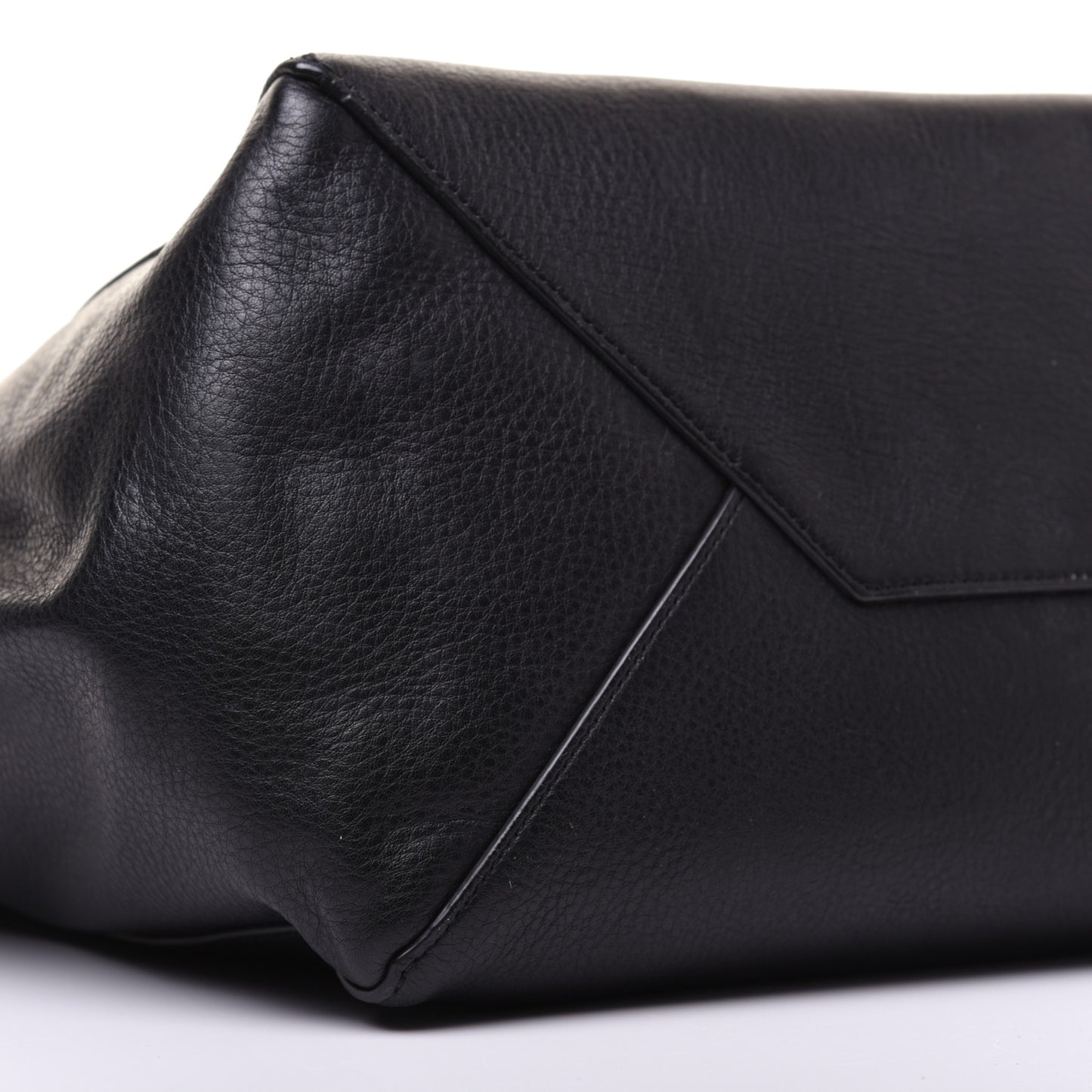 Soft Grained Calfskin Small Belt Cabas Phantom Black
