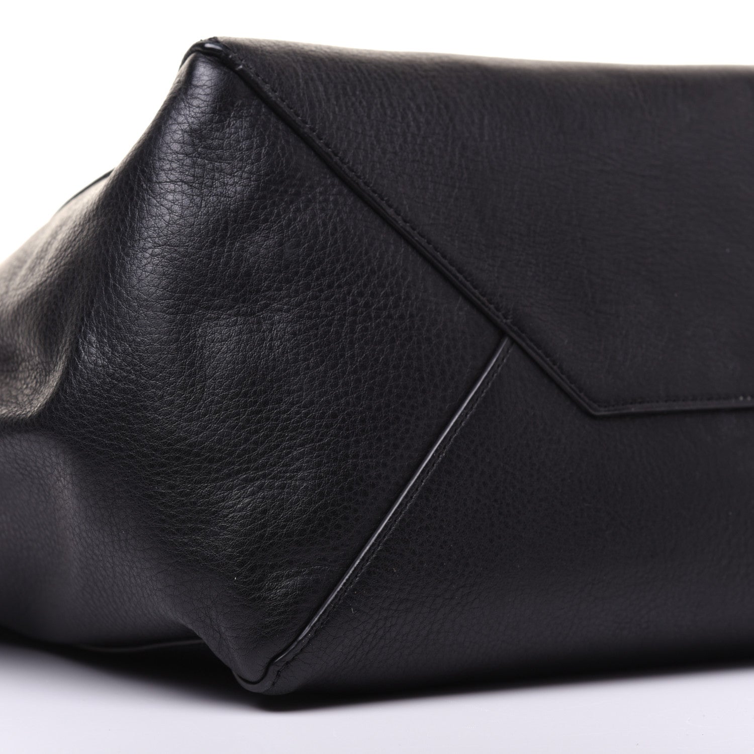 Celine Soft Grained Calfskin Small Belt Cabas Phantom Black 6 of 20