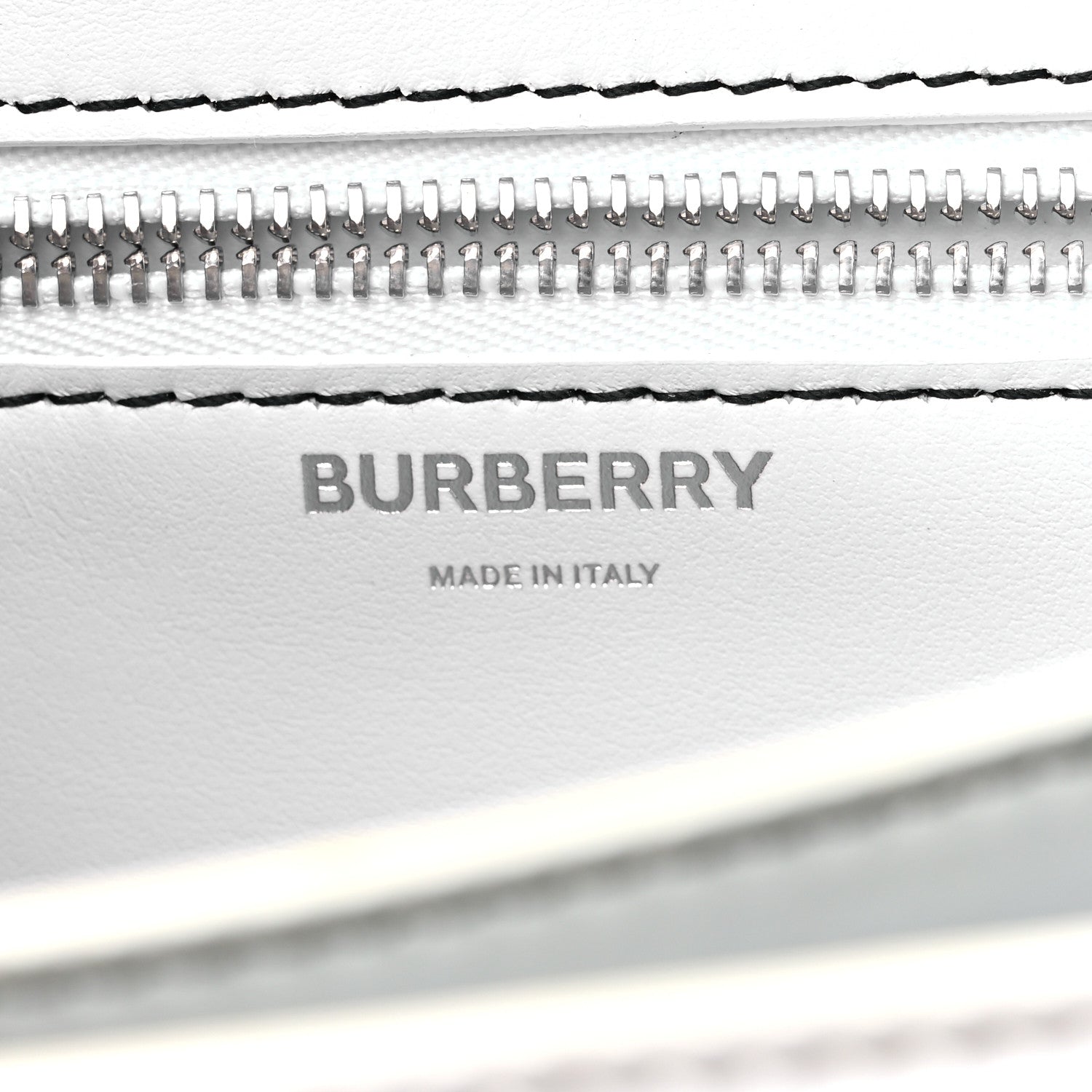Burberry Calfskin Monogram Embossed Small TB Chain Bag Optic White 6 of 13