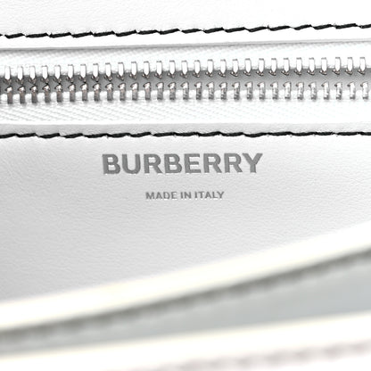 Burberry Calfskin Monogram Embossed Small TB Chain Bag Optic White 6 of 13