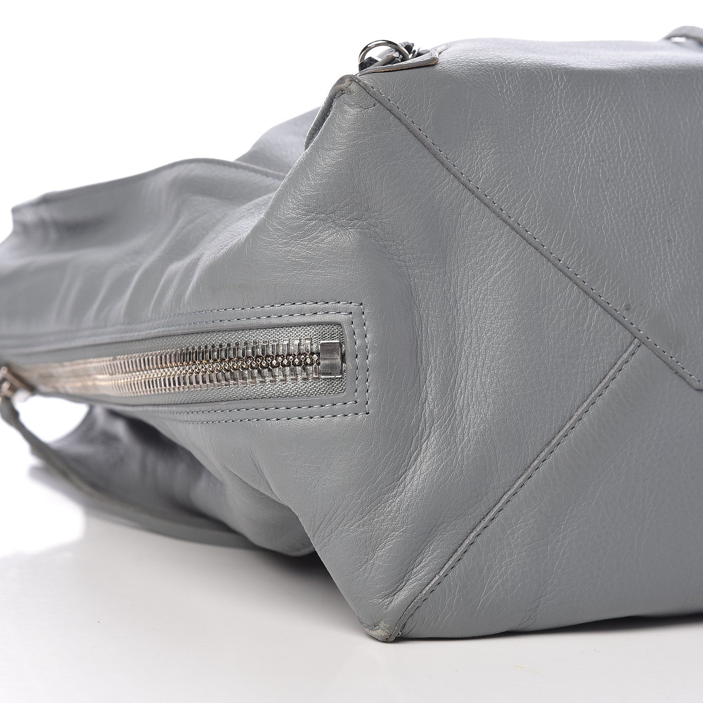 Veau Papier A4 Zip Around Tote Grey