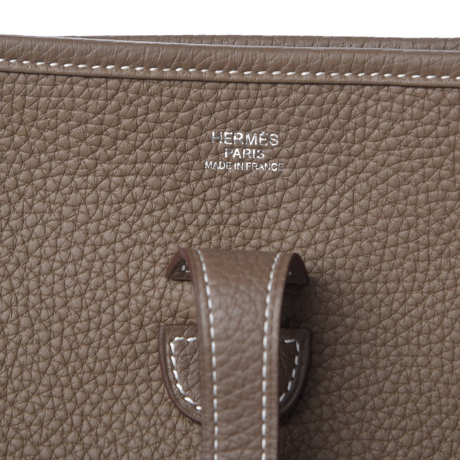 Hermes Taurillon Clemence Evelyne III PM Etoupe 6 of 11