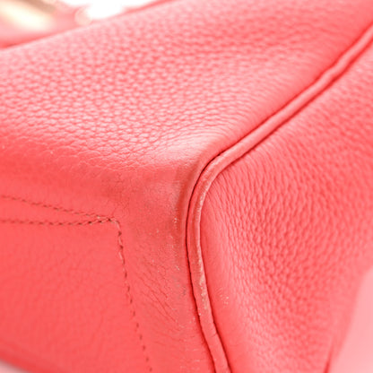 Hermes Taurillon Clemence Victoria Elan 38 Bougainvillea 12 of 17