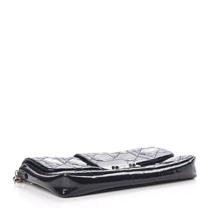 Christian Dior Patent Cannage New Lock Pouch Navy Blue 5 of 10