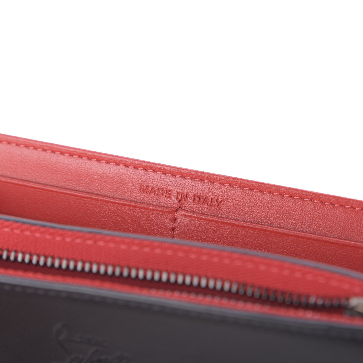 Christian Louboutin Calfskin Macaron Spiked Flap Wallet Black 8 of 10