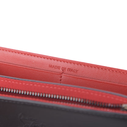 Christian Louboutin Calfskin Macaron Spiked Flap Wallet Black 8 of 10