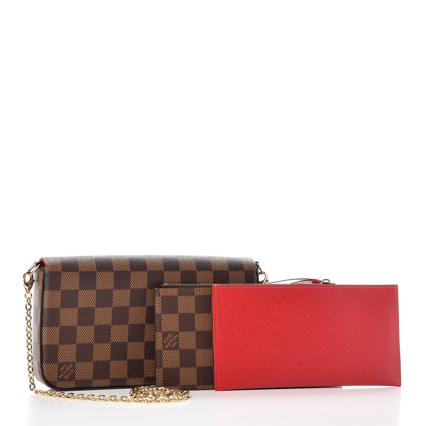 Damier Ebene Pochette Felicie Chain Wallet