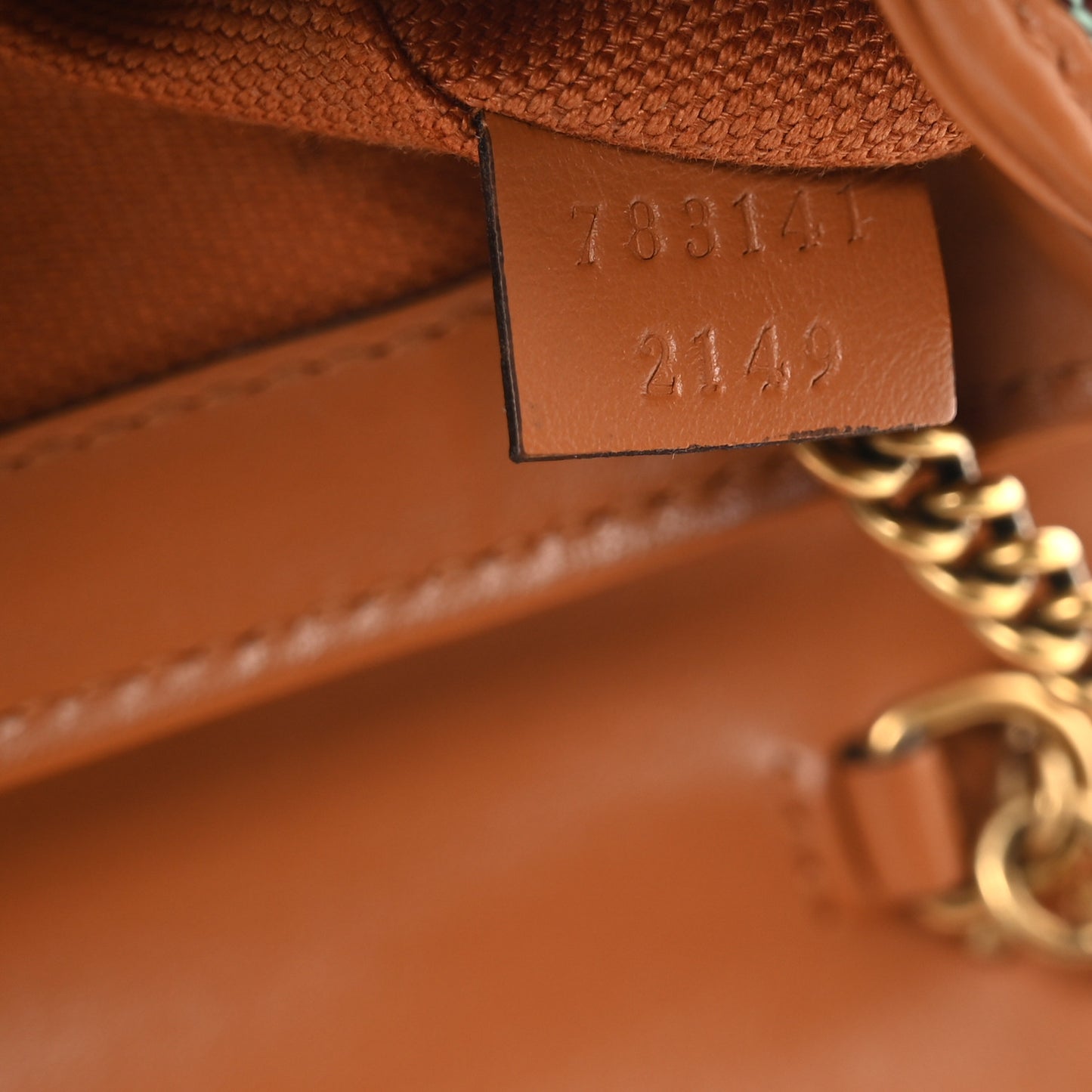 Monogram Multicolor Matelasse Diagonal Super Mini GG Marmont Shoulder Bag Azure Harness Brown