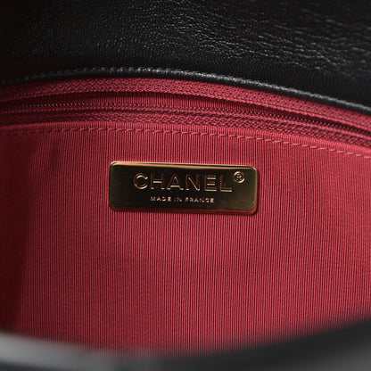 Chanel Goatskin Quilted Large Chanel 19 Flap Black 6 of 12