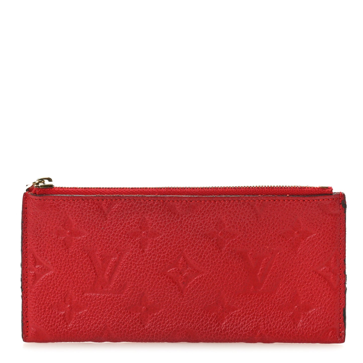 Empreinte Felicie Chain Wallet Zippered Insert Scarlet