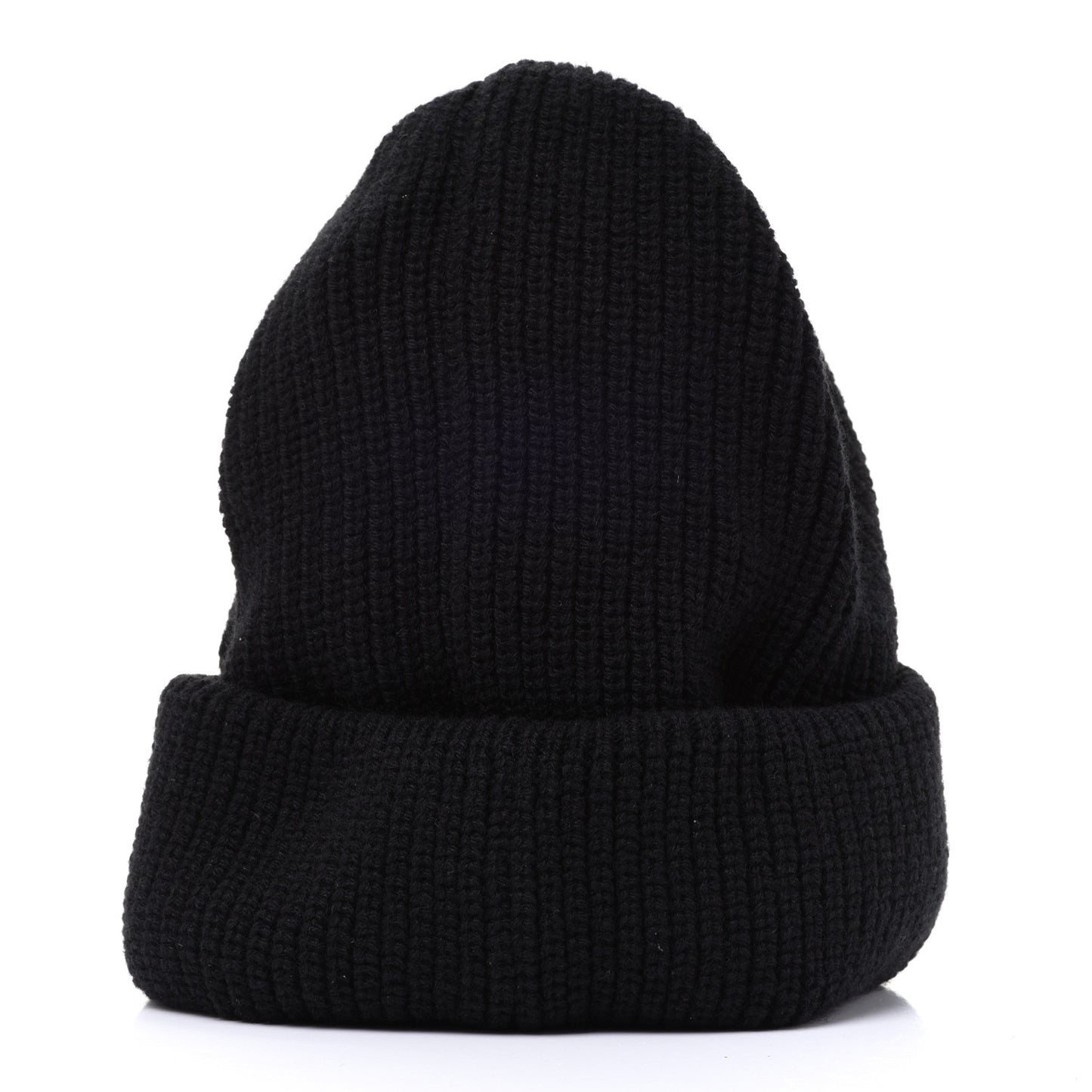 Cashmere Logo Beanie Hat Black White