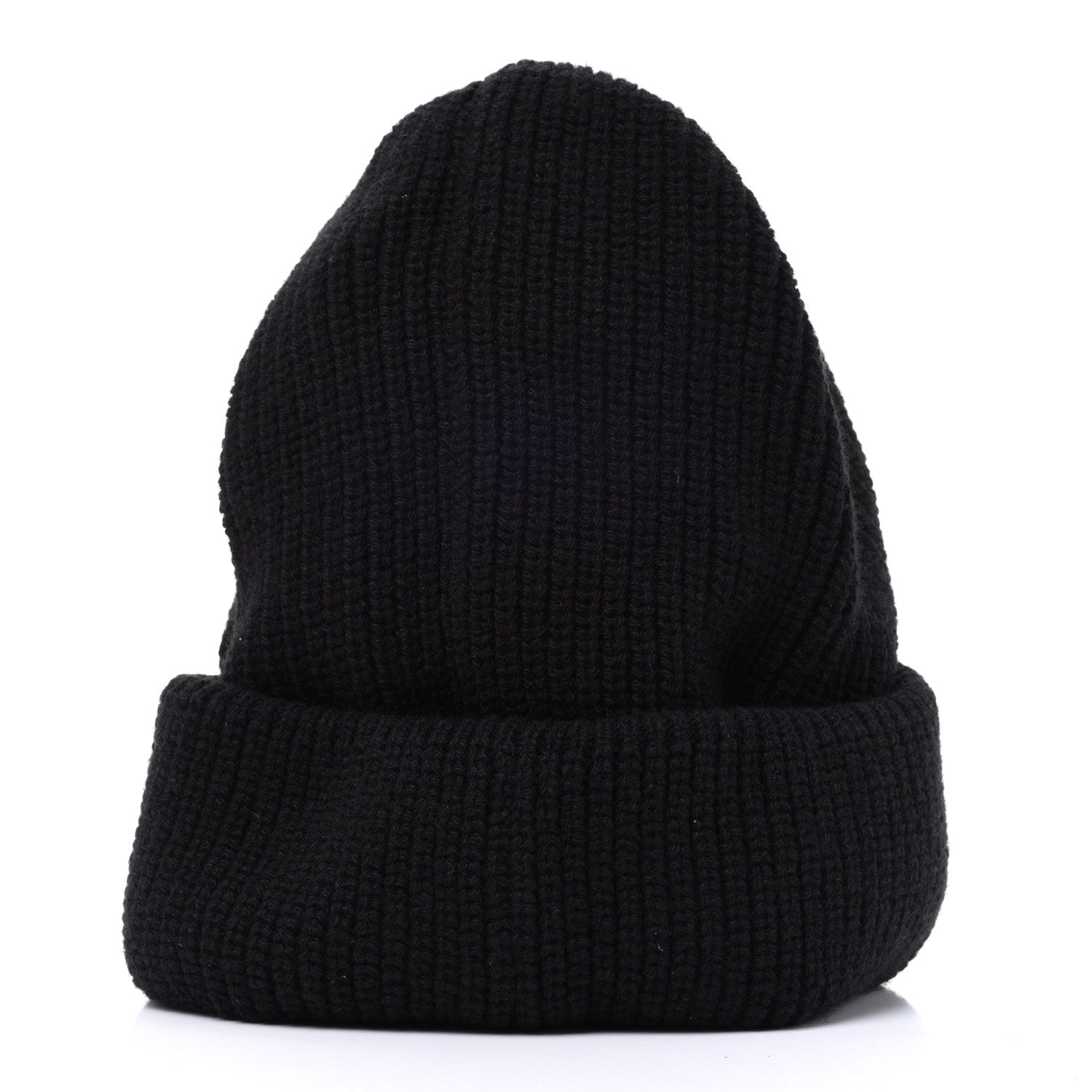 Chanel Cashmere Logo Beanie Hat Black White 3 of 9