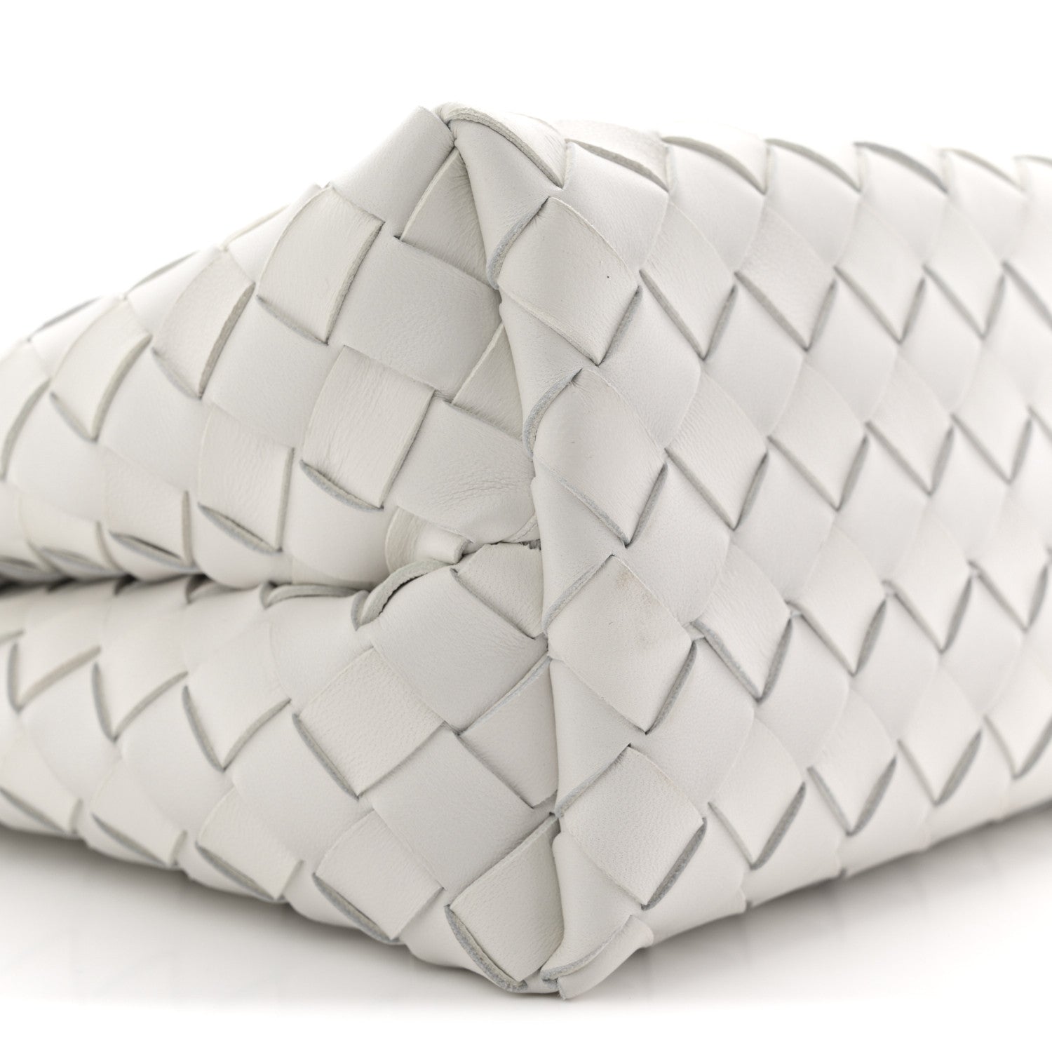 Bottega Veneta Nappa Intrecciato Small Andiamo Shoulder Bag White 8 of 9