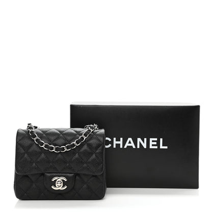 Chanel Caviar Quilted Mini Square Flap Black 9 of 9