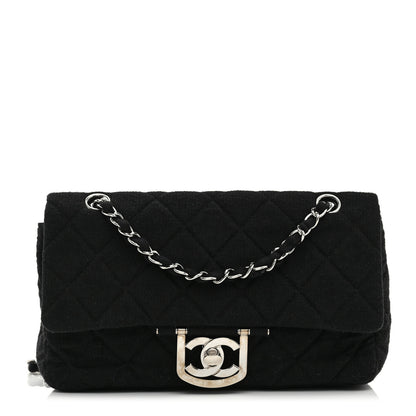 Chanel Fabric Quilted Le Marais Flap Black 1 of 10