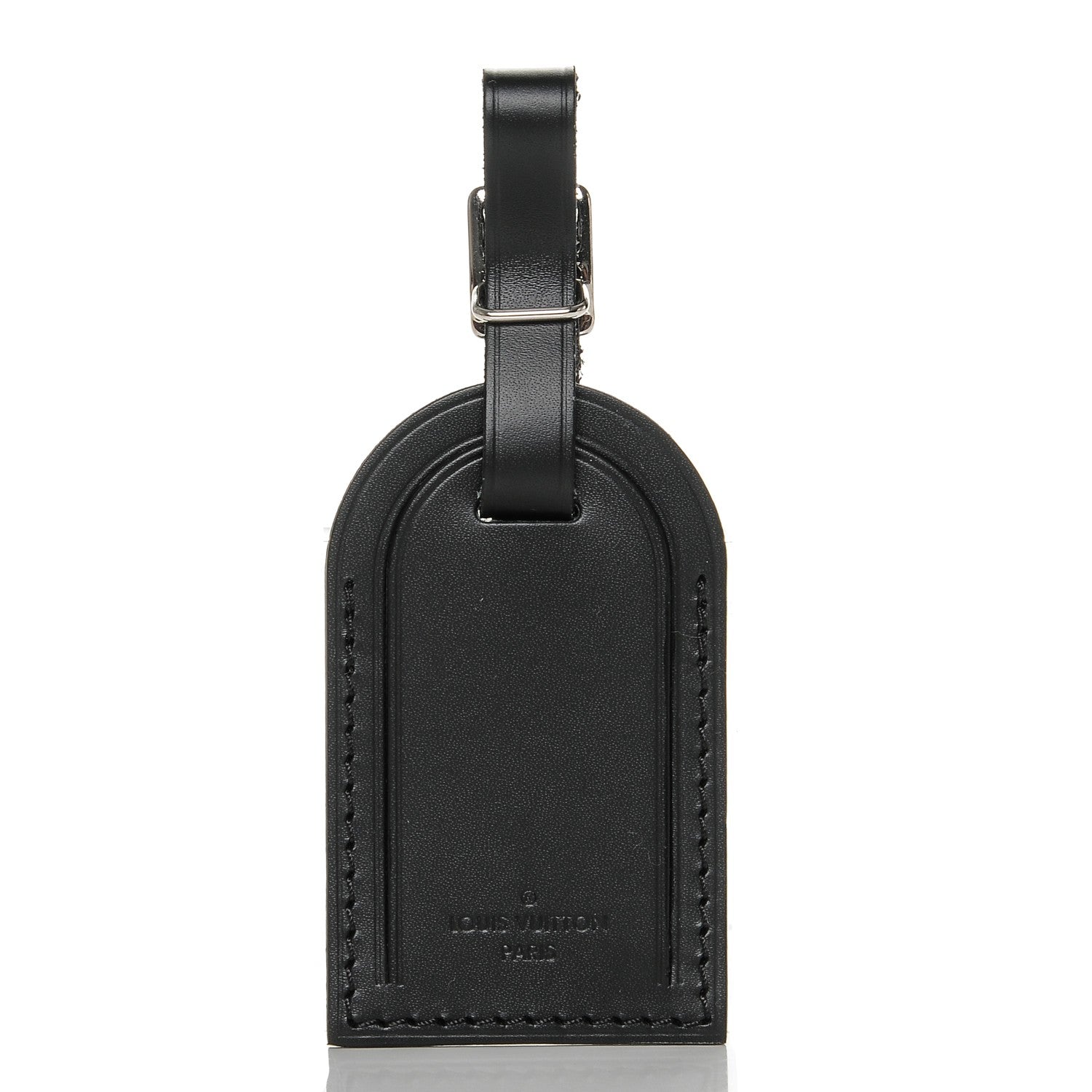 Louis Vuitton Calfskin Luggage Tag Black 1 of 4