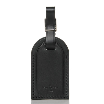 Louis Vuitton Calfskin Luggage Tag Black 1 of 4