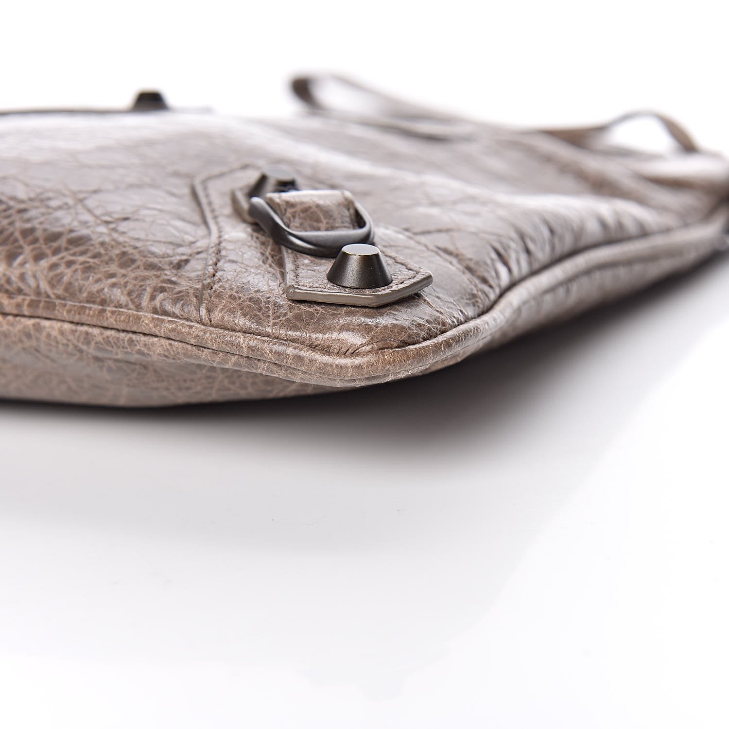 Balenciaga Agneau Classic Hardware Flat Handle Clutch Gris Poivre 9 of 9