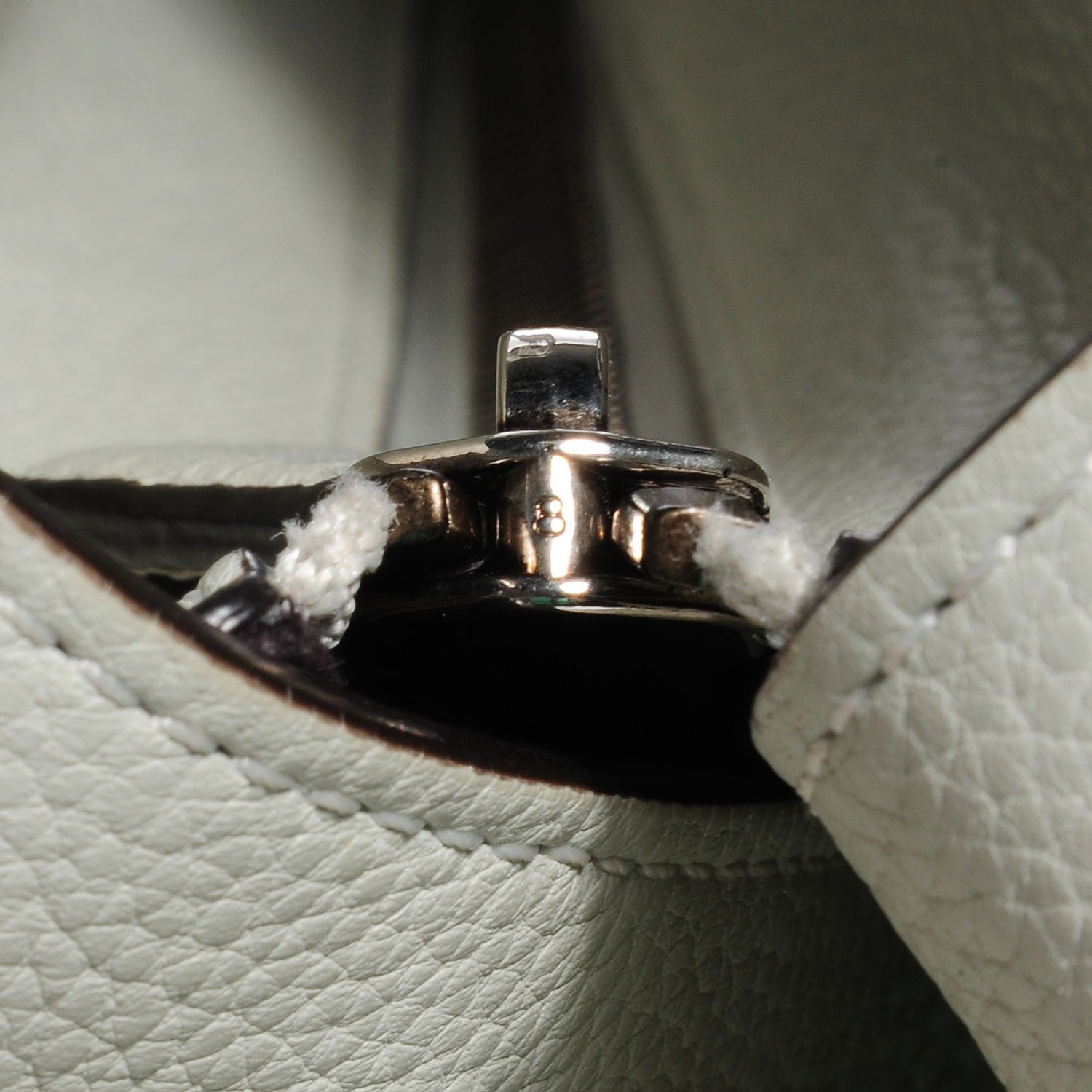 Celine Drummed Calfskin Mini Luggage Lune 5 of 8