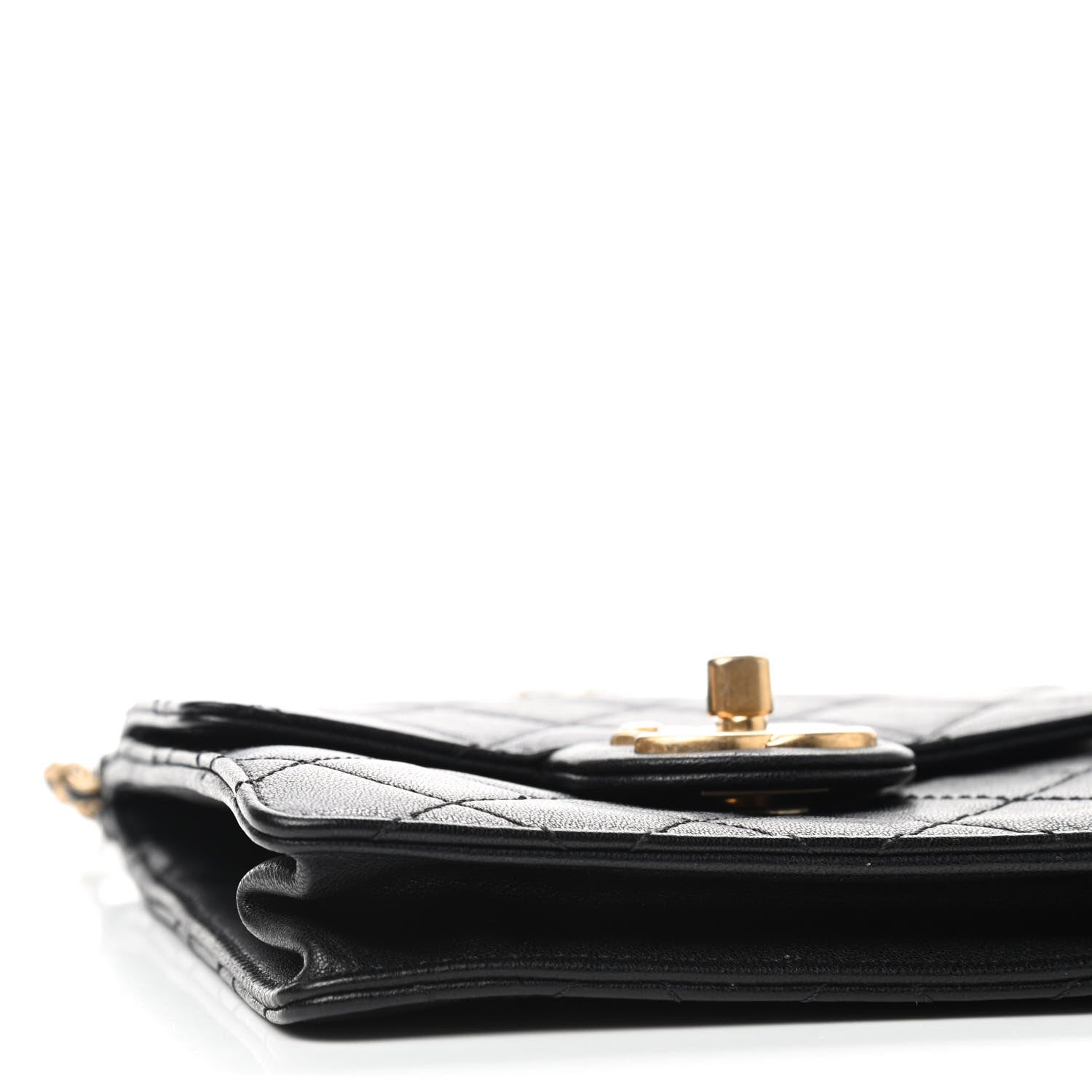 Chanel Lambskin Quilted Chic Pearls Flap Black 6 of 9