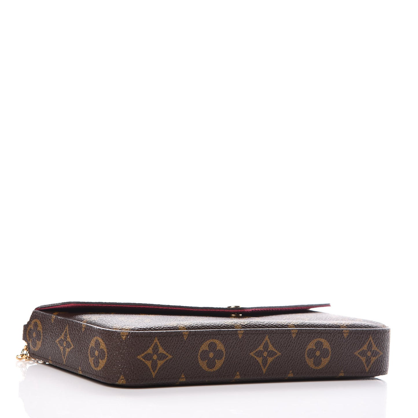 Monogram Pochette Felicie Chain Wallet Fuchsia