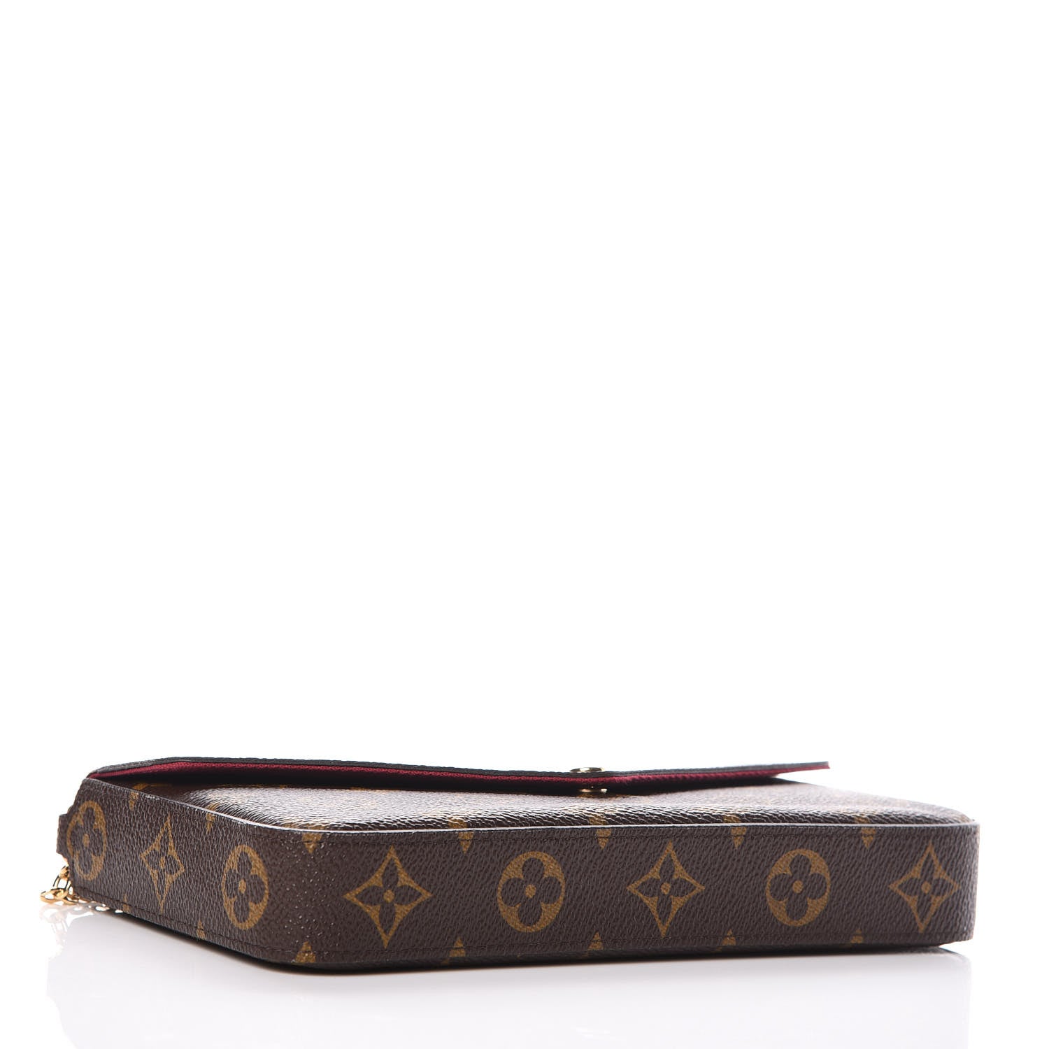 Louis Vuitton Monogram Pochette Felicie Chain Wallet Fuchsia 8 of 23