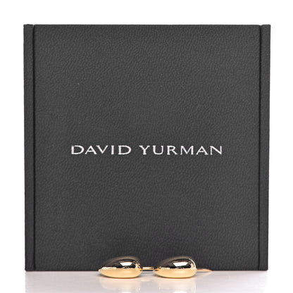 David Yurman 18K Yellow Gold 15mm Pure Form Earrings 4 of 4