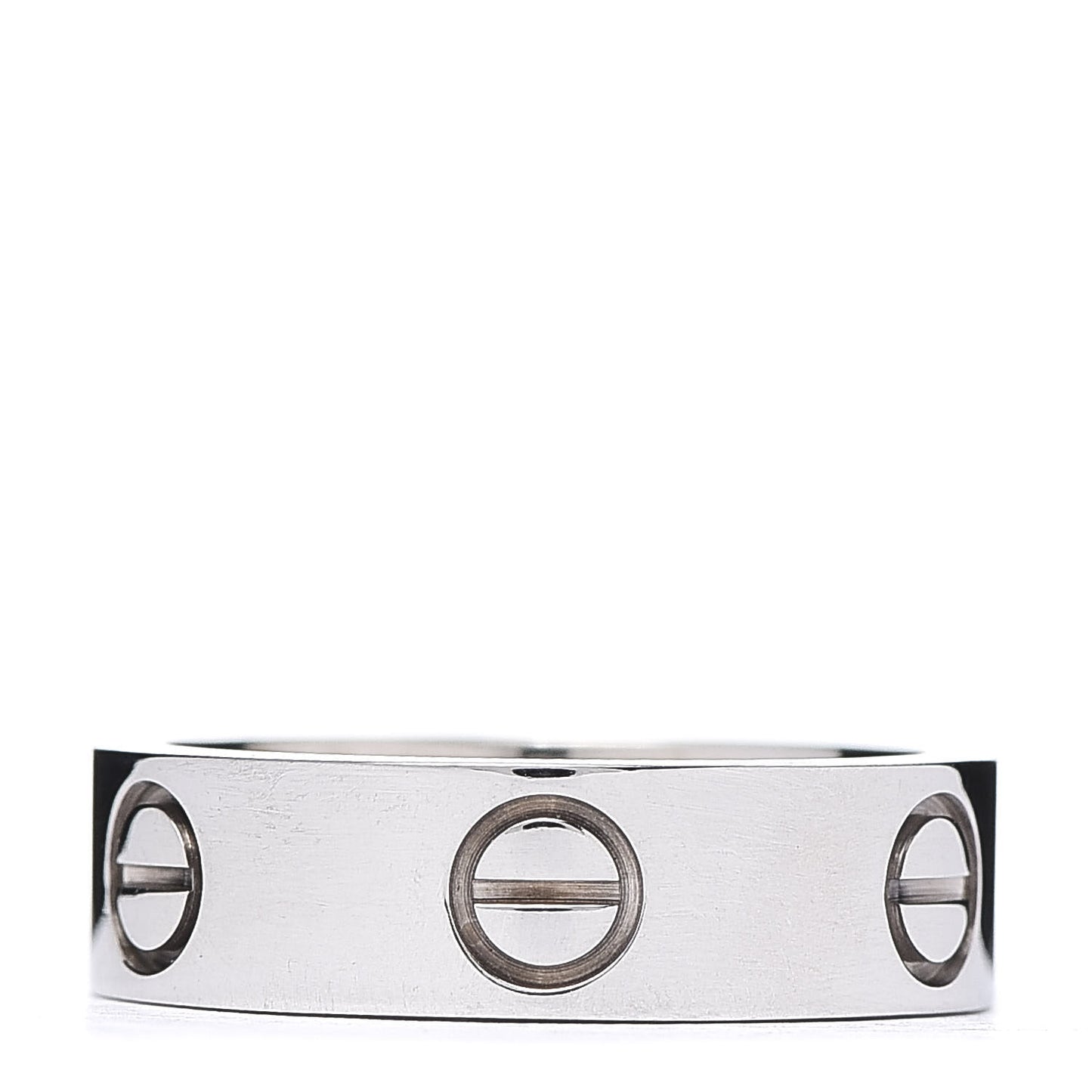 18K White Gold 5.5mm LOVE Ring 51 5.75
