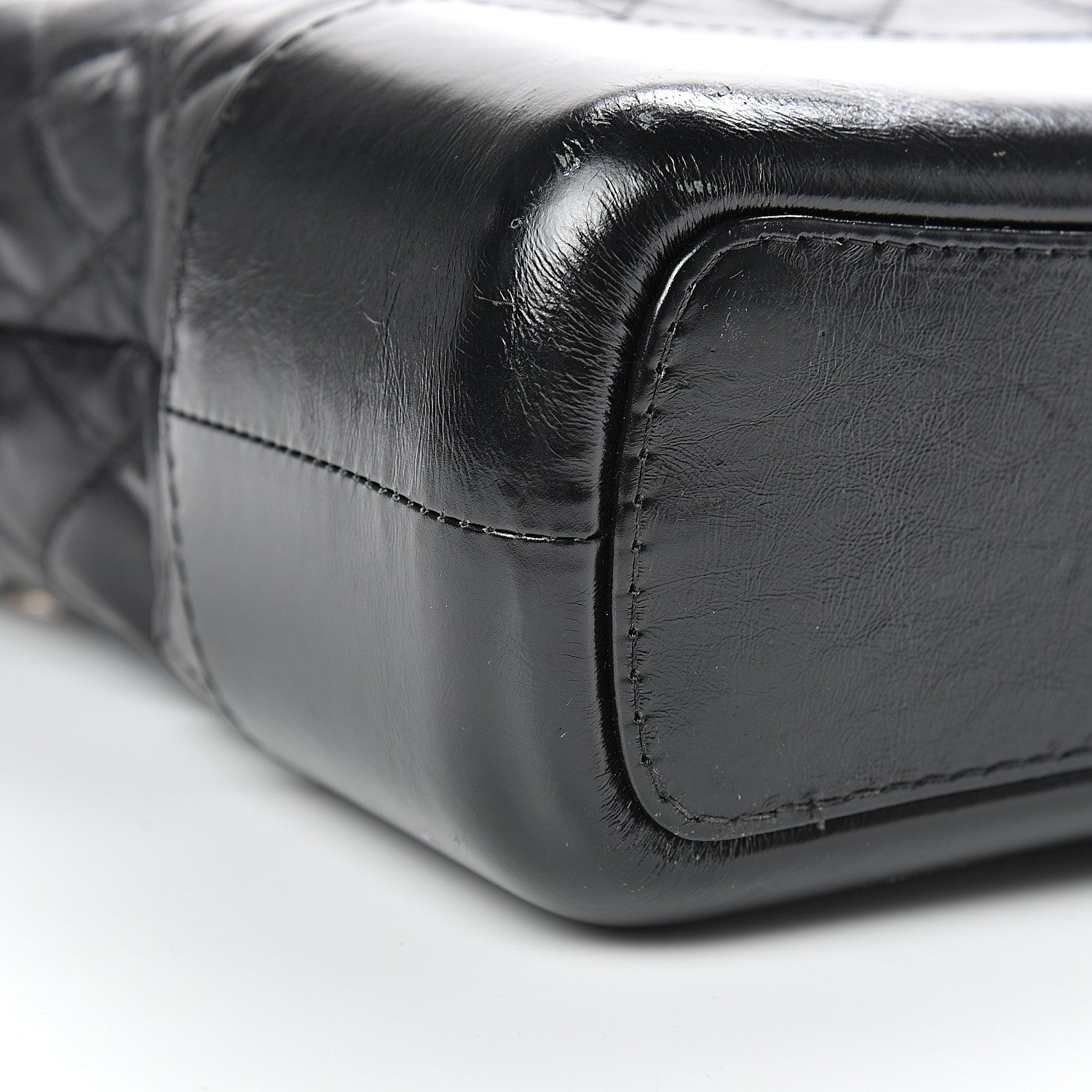 Chanel Aged Calfskin Quilted Medium Gabrielle Hobo Black 8 of 16