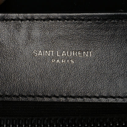 Saint Laurent Calfskin Y Quilted Monogram Small Loulou Chain Satchel Black 8 of 10