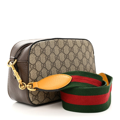 Gucci GG Supreme Monogram Web Neo Vintage Shoulder Bag Beige New Acero Crop 3 of 17