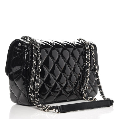 Chanel Patent Quilted Large Coco Shine Flap Black 4 of 9