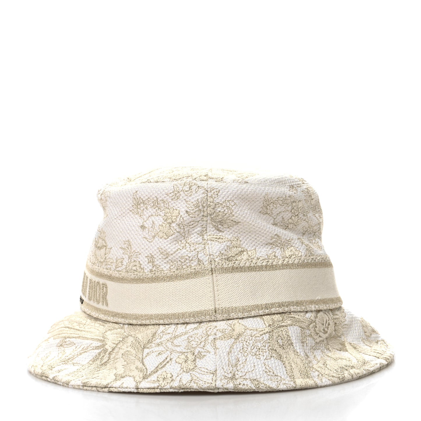 Cotton D-Bobby Small Brim Bucket Hat 57 White Gold