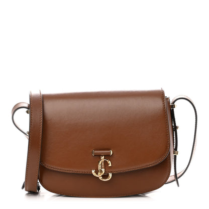 Jimmy Choo Calfskin Varenne Shoulder Bag Small Dark Tan 1 of 11