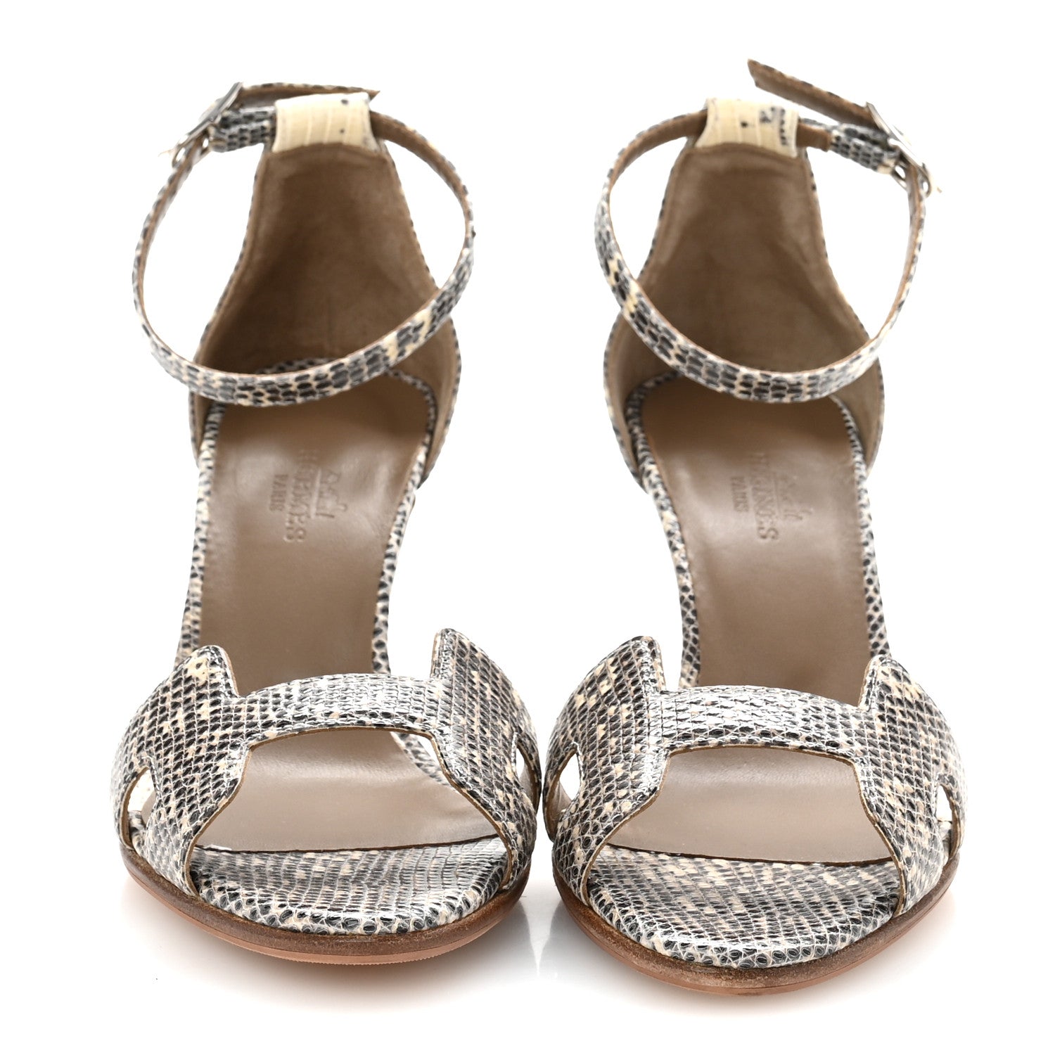 Hermes Lizard Premiere 70 Sandals 36 Ombre 3 of 11