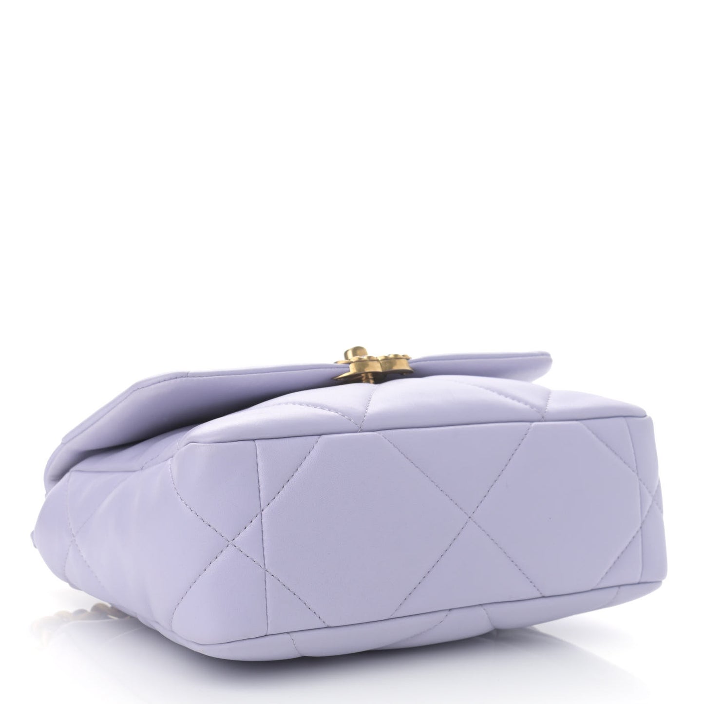 Lambskin Quilted Medium Chanel 19 Flap Light Purple