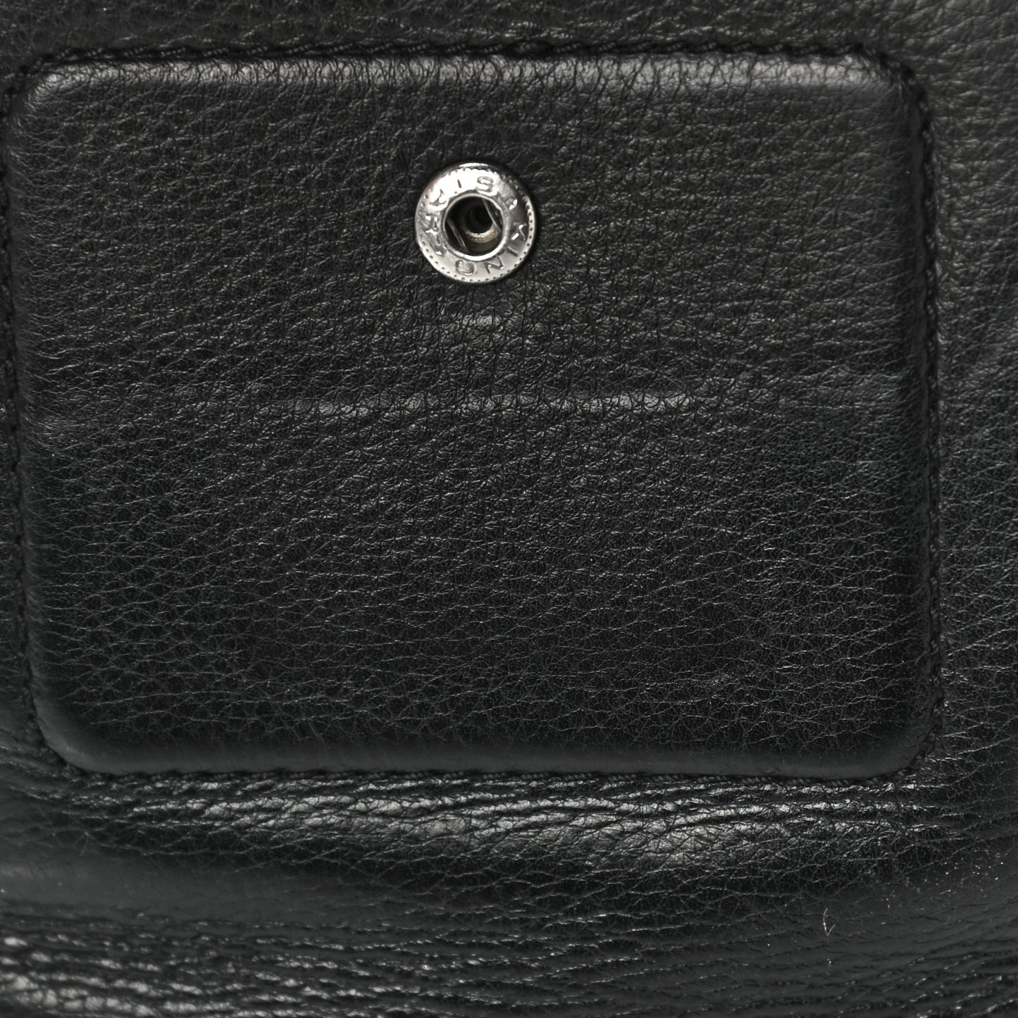 Calfskin Street Chic Compact Flap Wallet Black