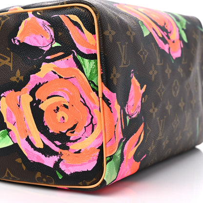Louis Vuitton Monogram Roses Speedy 30 9 of 13