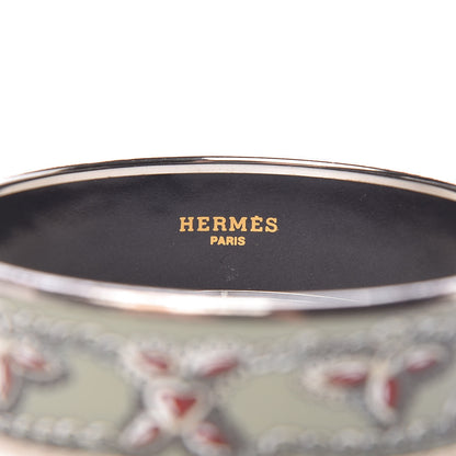 Hermes Enamel Printed Wide Bracelet 70 4 of 5