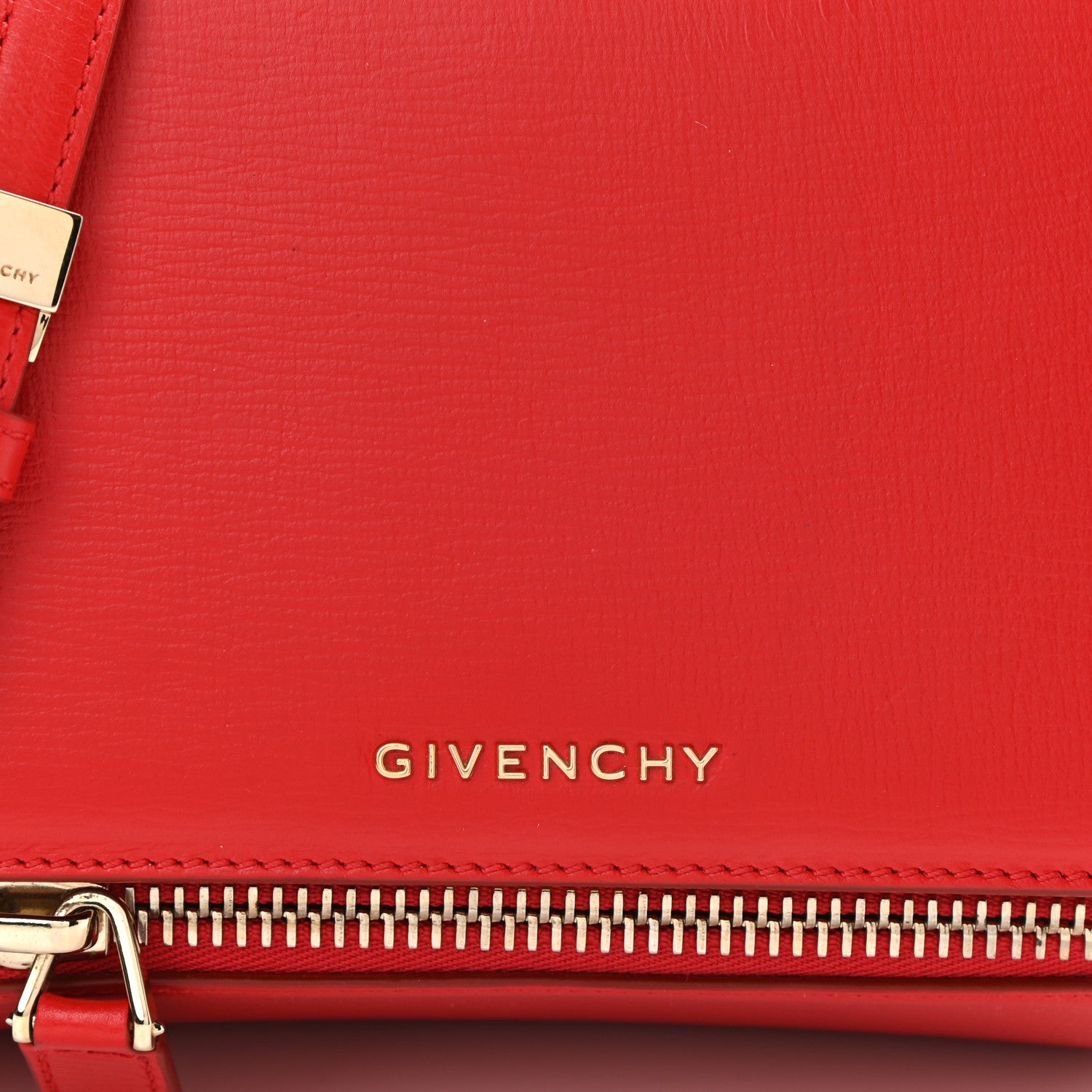 Givenchy Textured Calfskin Mini Pandora Box Crossbody Bag Red 8 of 11